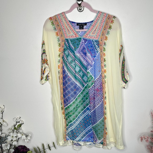 ANTHROPOLOGIE x TANVI KEDIA Veena Beaded Caftan {Y36} - Picture 4 of 7